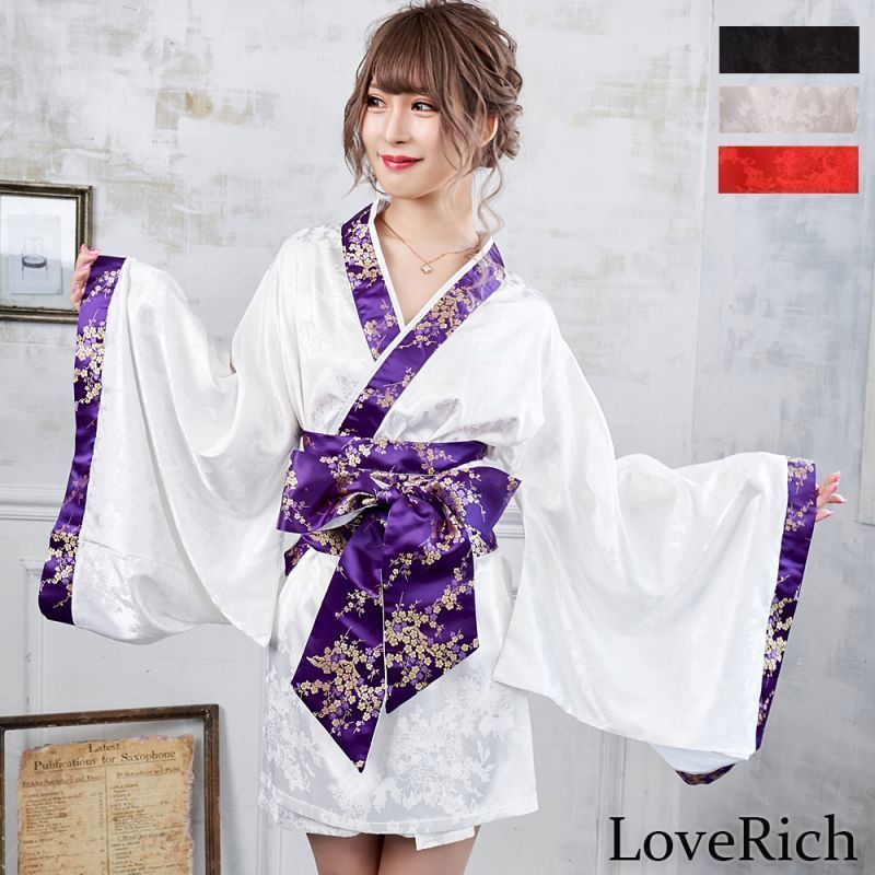 LoveRich ラブリッチ 【3カラー】和柄着物ドレス 和柄 衣装 ダンス 