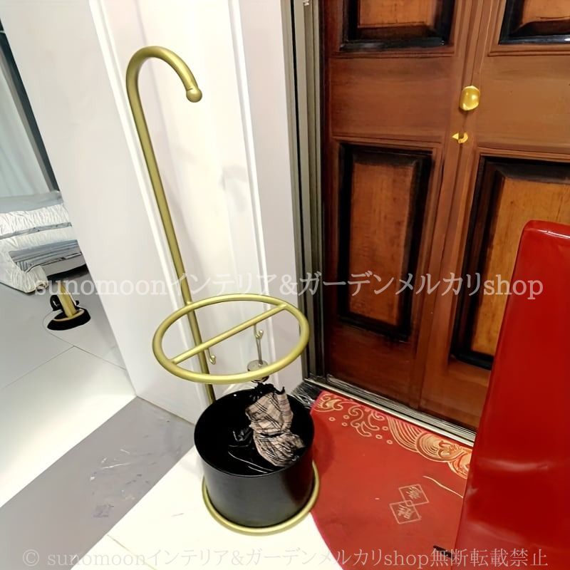 傘立て アンブレラ スタンド 円筒 ホテルライク ラグジュアリー おしゃれ かわいい インテリア 北欧 スリム ショップ ゴールド ブラック MARWIL-DEMENAGEMENTS_CH
