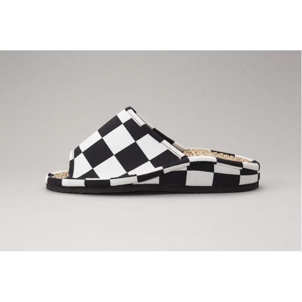  足にフィット 土踏まずサポート健康室内草履 スリッパ〔グリーン ブラック Mサイズ〕 ベランダサンダル スリッパ サンダル