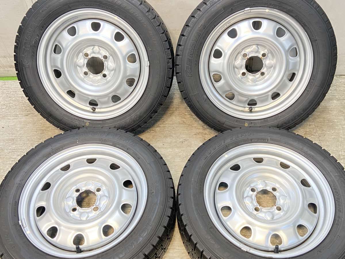 185|60R15 グッドイヤー アイスナビ 7 TOPY Ｍ60 15x5.5 100-4穴 タイヤ スタッドレスタイヤ ホイールセット 4本セット w15251007957