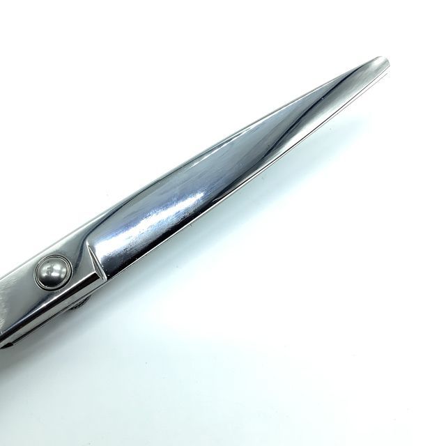 美品【メーカー不明】 片剣刃シザー オフセット 理容 美容ハサミ