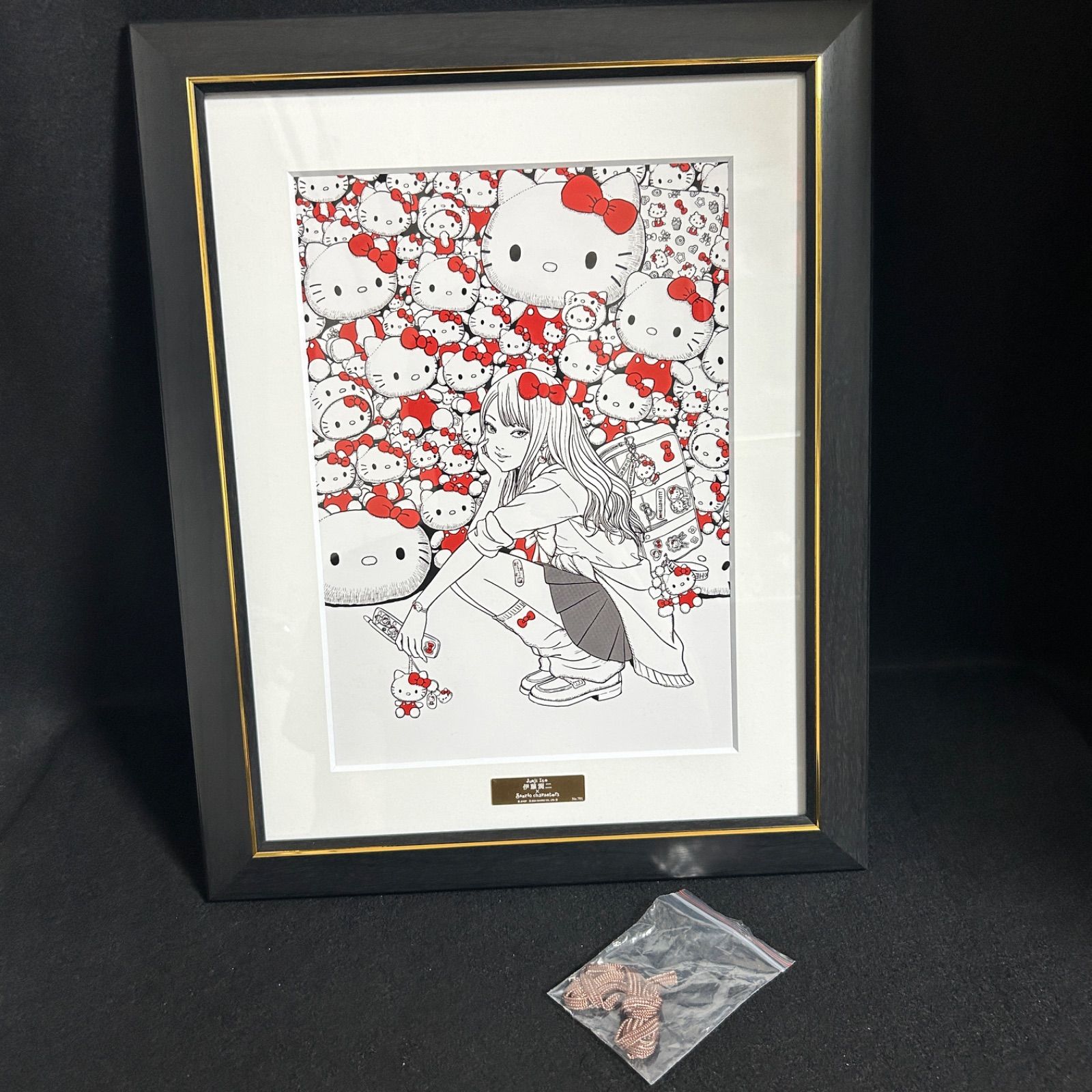 伊藤潤二 サンリオキャラクターズ 複製原画 ギャル富江 ハローキティ