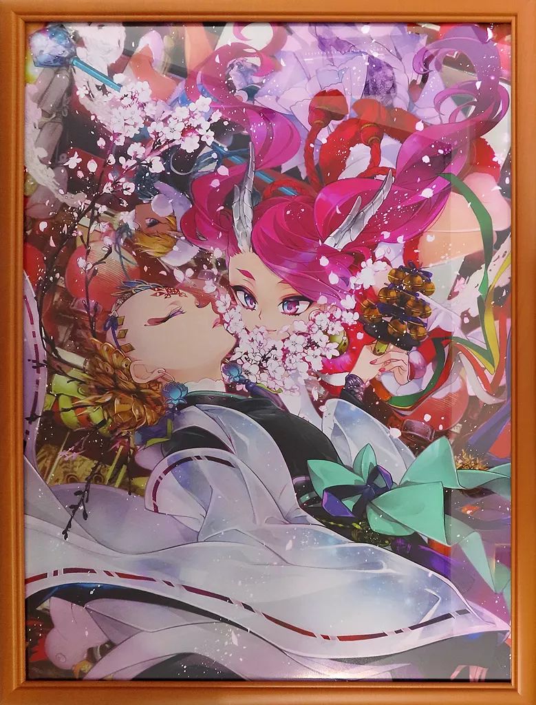 中古】原画イラストボード 付属品付)左近堂絵里 複製原画「開門のお