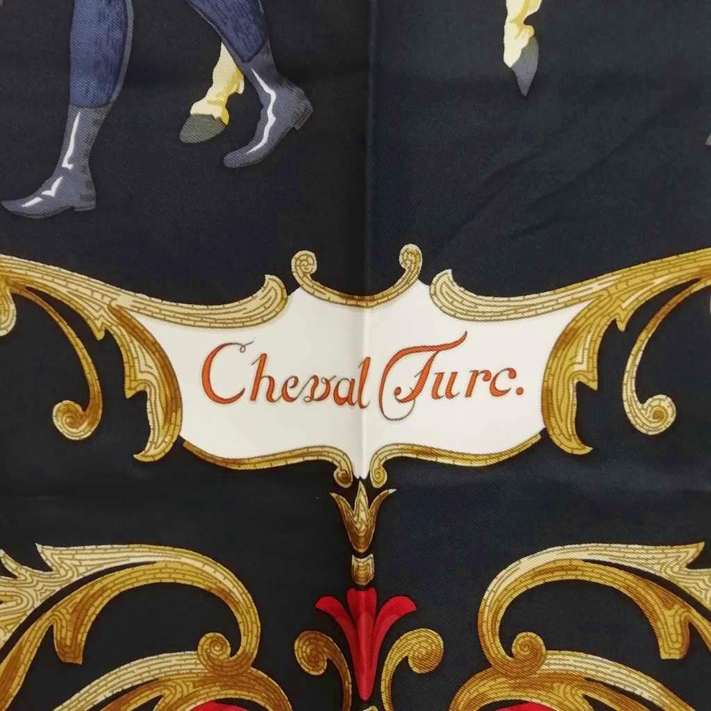 エルメス HERMES カレ90 Cheval Turc トルコの馬 大判 スカーフ