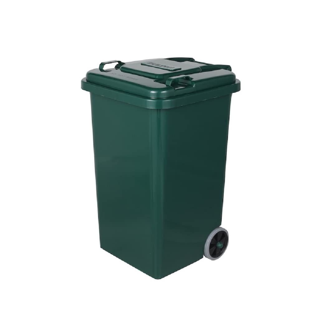 ダルトン Dulton プラスチック トラッシュカン 65L グリーン ゴミ箱のマスターピース ふた付き 大型 屋外 水抜き穴有り 高さ680mm 幅415mm 奥行460mm 100-198GN