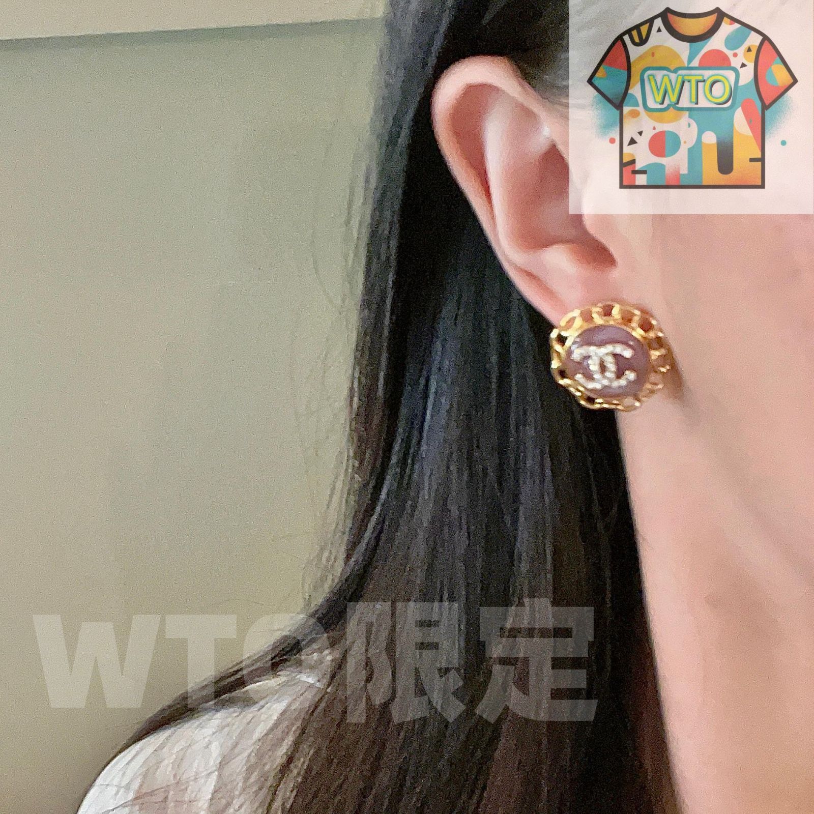 今日WTO】CHANEL ヴィンテージ ダブル C ピアス 送料無料 限定