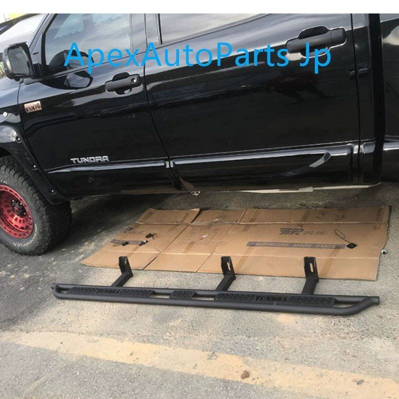 06-21年式 トヨタ タンドラ 5.7L用 オフロード競技ステップ フレームマウントサイドガード プロテクションバーDL14LYX人気注目