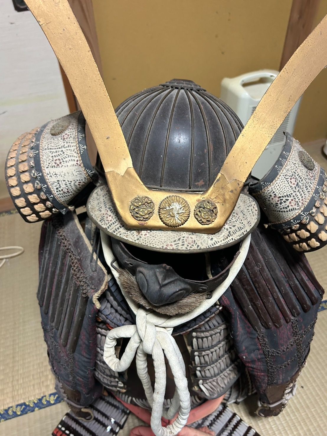 甲冑 等身大 日本製 アンティーク ヴィンテージ 鎧 兜 武士 送料