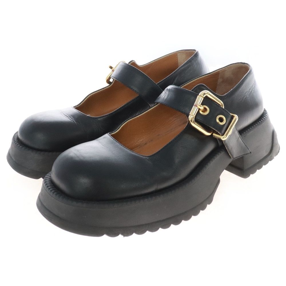 MARNI (マルニ) MARY JANE メリージェーン バックル 厚底レザー