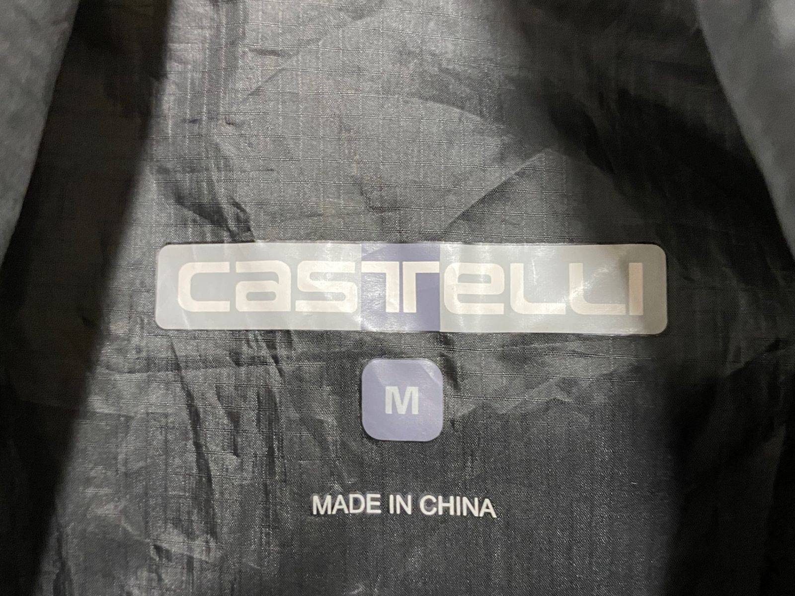 IE677 カステリ CASTELLI サイクルベスト ジレ 黒 グレー M