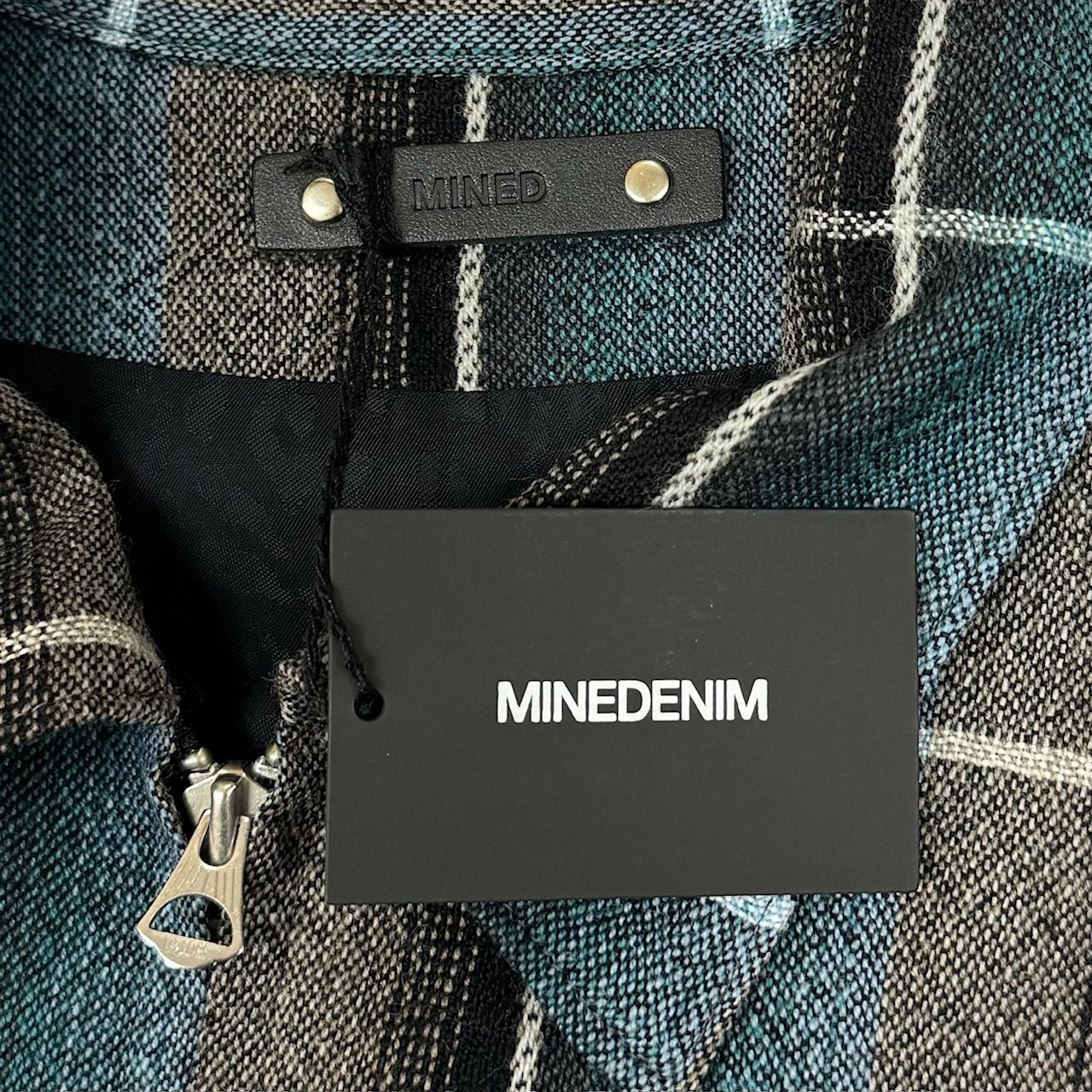 MINEDENIM Wool.Ry Check Harrington JKT
