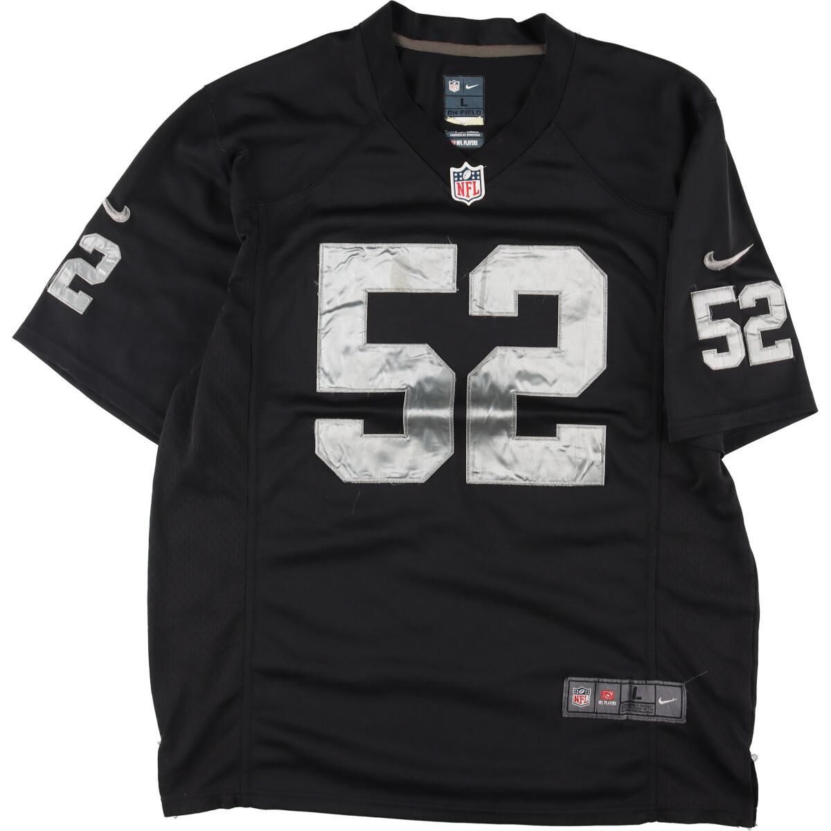 古着 ナイキ NIKE NFL OAKLAND RAIDERS オークランドレイダーズ Vネック ゲームシャツ フットボールシャツ  メンズL/eaa325385 古着屋JAMメルカリ店 メルカリ