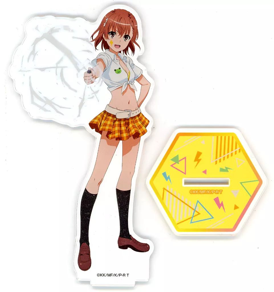 品質は非常に良い 中古】アクリルスタンド・アクリルパネル 描き下ろし 御坂美琴 コミック・アニメ