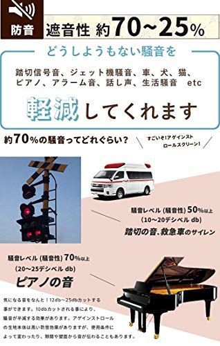 数量限定】ロールスクリーン アゲインスト(ブルー)幅180×丈210cm 1本