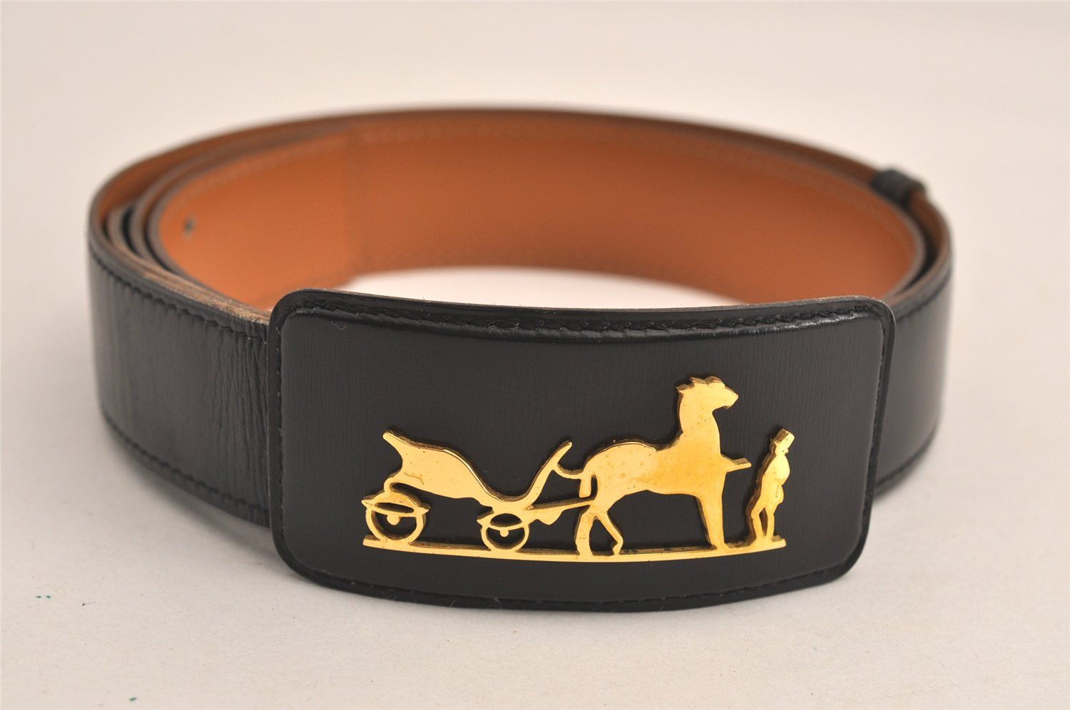 エルメス　ベルト　ビンテージ HERMES - エルメス HERMES 2重 ヴィンテージ ベルト レザー