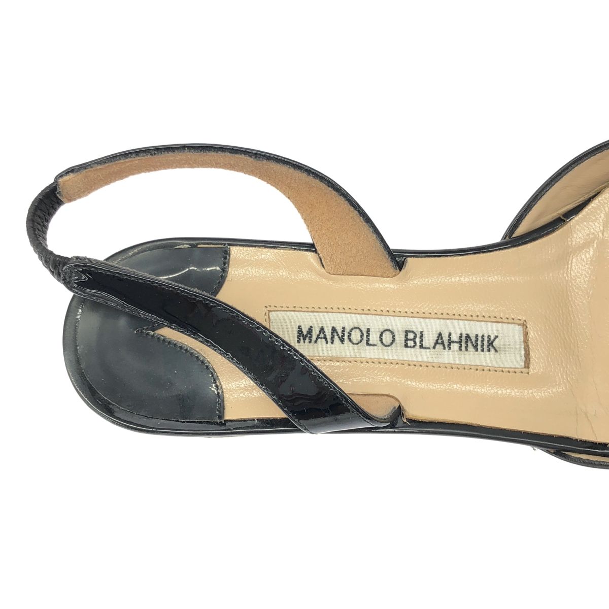 MANOLO BLAHNIK マノロブラニク パンプス　ストラップ　ブラック Manolo Blahnik(マノロブラニク) ストラップヒールパンプス