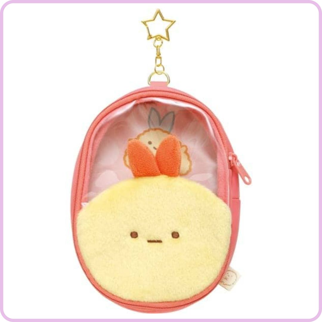 すみっコぐらし ぬいぐるみポーチ えびふらいのしっぽ CA44206