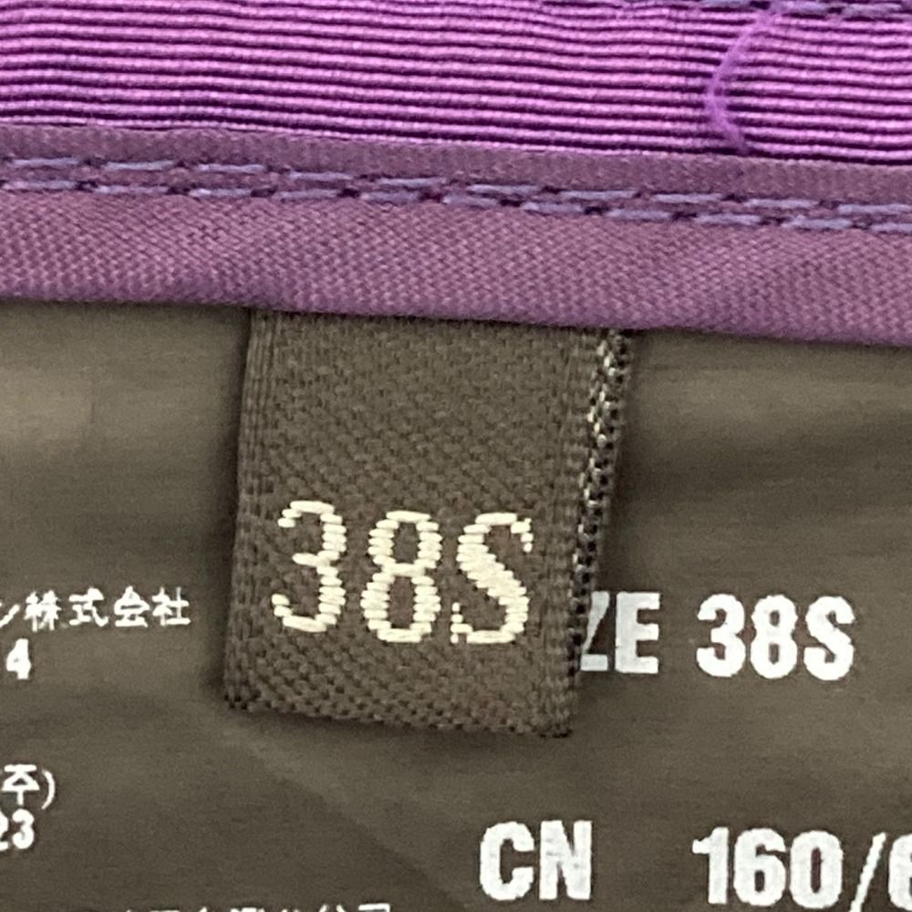 PRADA プラダ シルク ボックスプリーツ ひざ丈 スカート サイズ38S パープル レディース 古着 GULLKHAN_COM