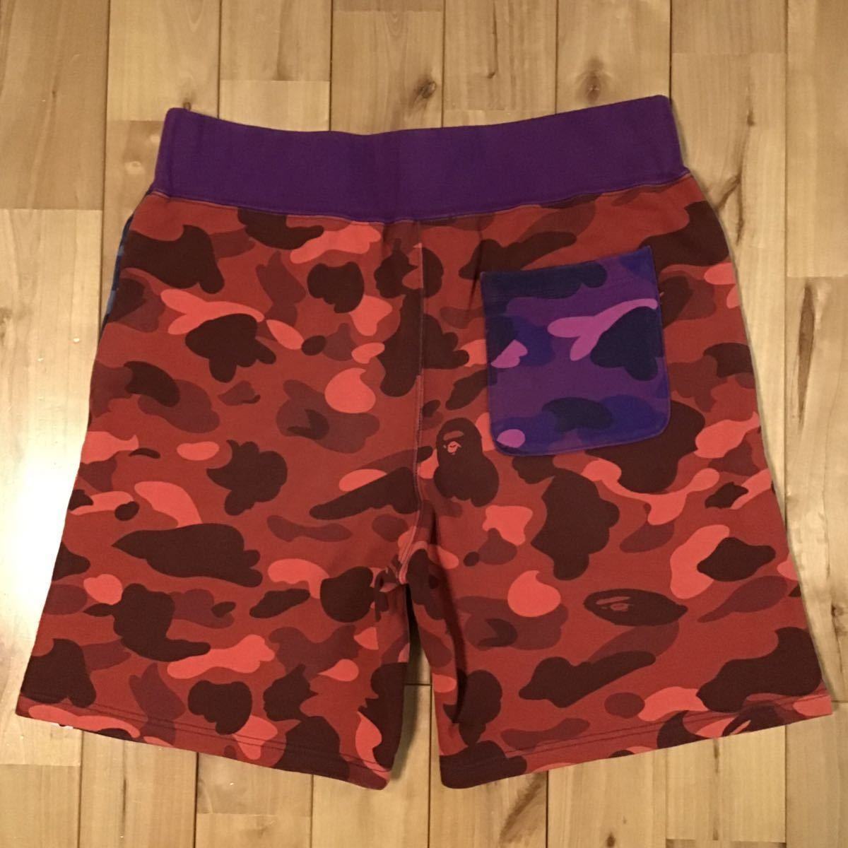 BAPE 赤迷彩 シャークショートパンツ L COLOR CAMO SHARK REVERSIBLE