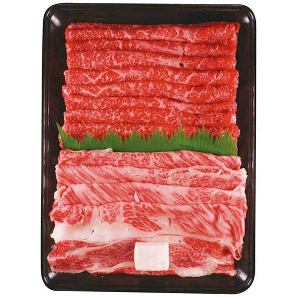 萬野屋 萬野和牛 すき焼き用モモ 肩ロース 計約650g MKRS65-MAN