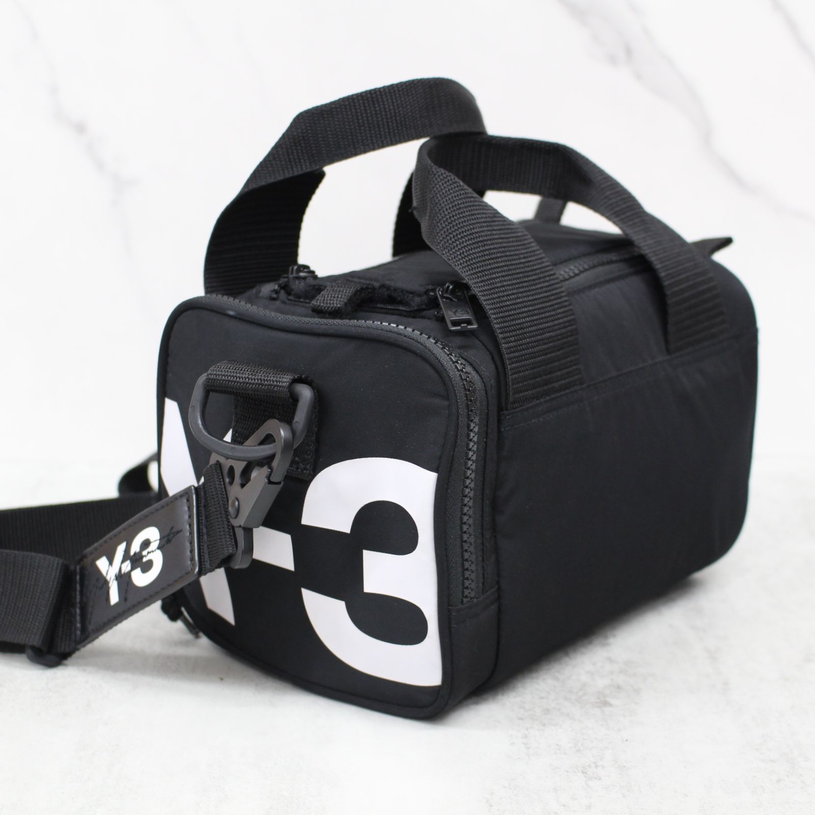 S105)【美品】Y-3 MINIBAG DQ0638 ブラック 黒 ミニボストンバッグ