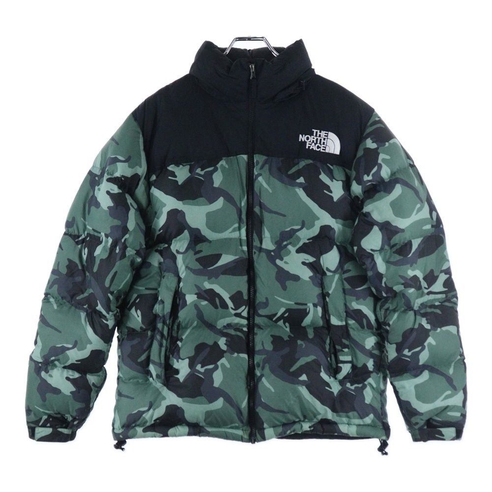 THE NORTH FACE ザノースフェイス NOVELTY NUPTSE JACKET ND91842 ノベルティ ヌプシジャケット ダウンジャケット カモ柄 迷彩 グリーン|ブラック