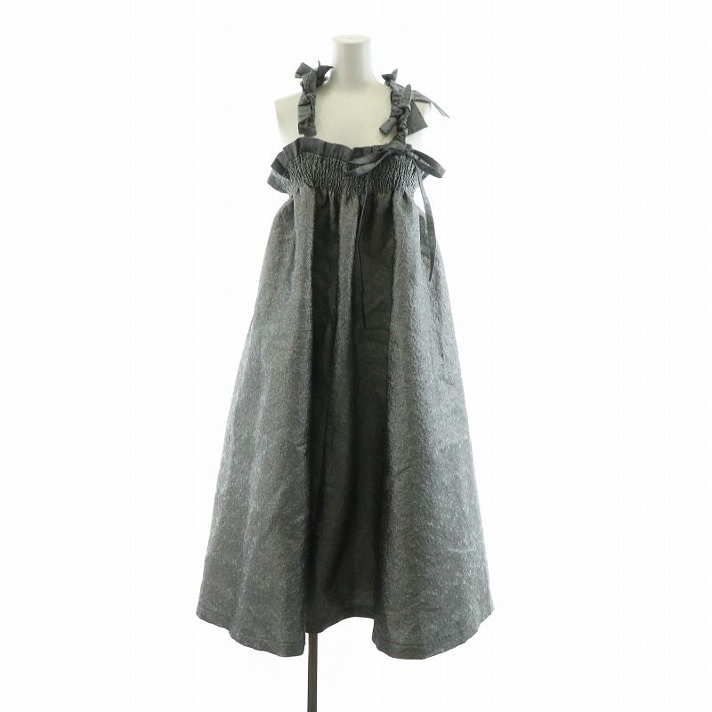 Bibiy. MIMI RIBBON SKIRT DARK GRAY
