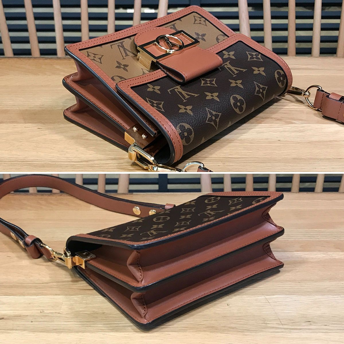 超美品】ルイヴィトン モノグラムリバース ドーフィーヌ MINI M45959 