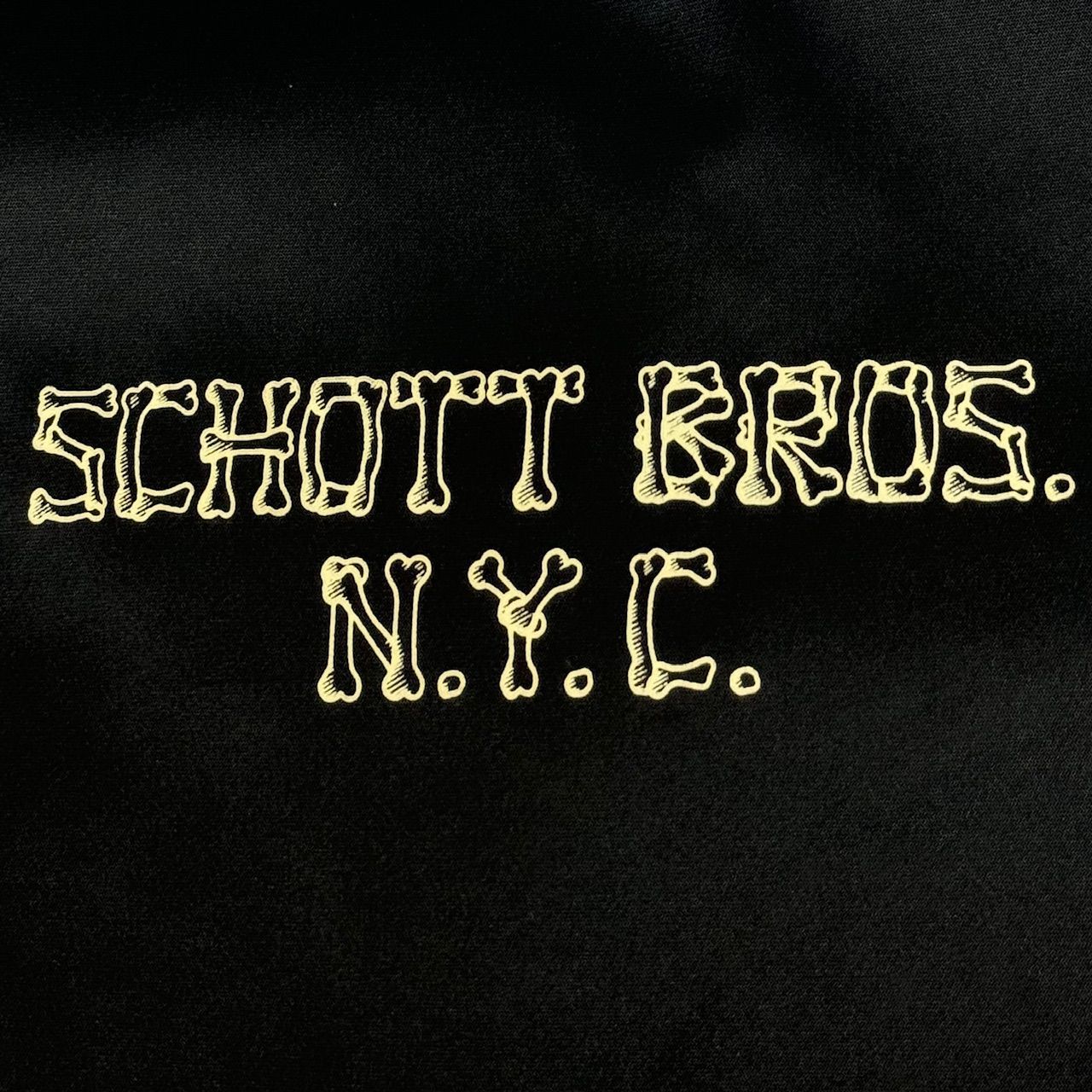 SCHOTT ショット ボーンフォントロゴ コーチジャケット.