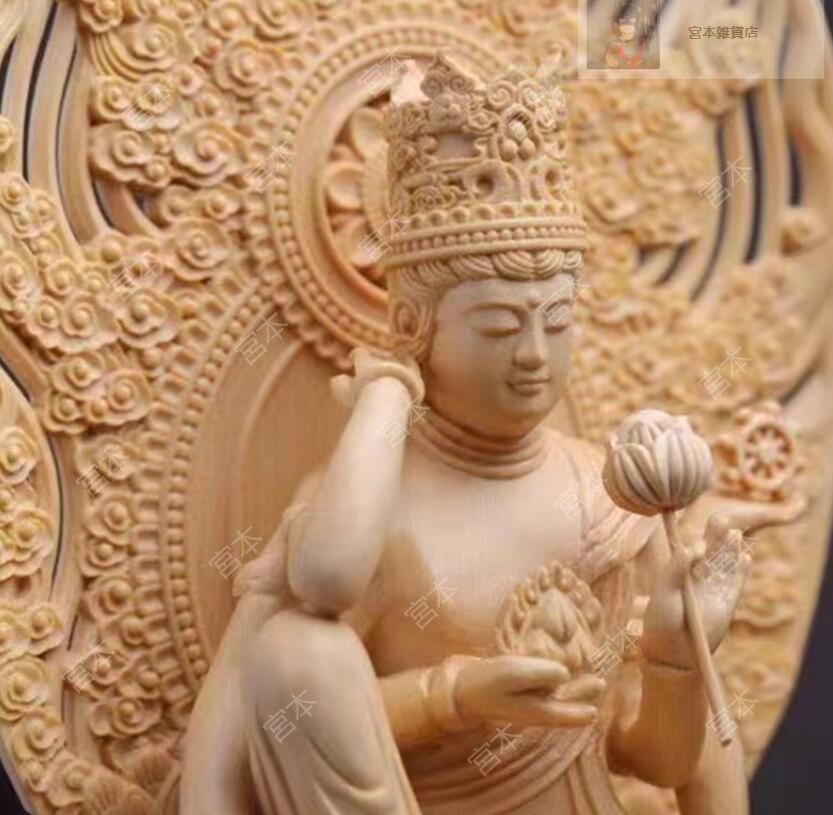 最新作木彫 仏師で仕上げ品 如意輪観音像 仏教美術 最新作木彫 仏師で仕上げ品 如意輪観音像 仏教美術 - メルカリ