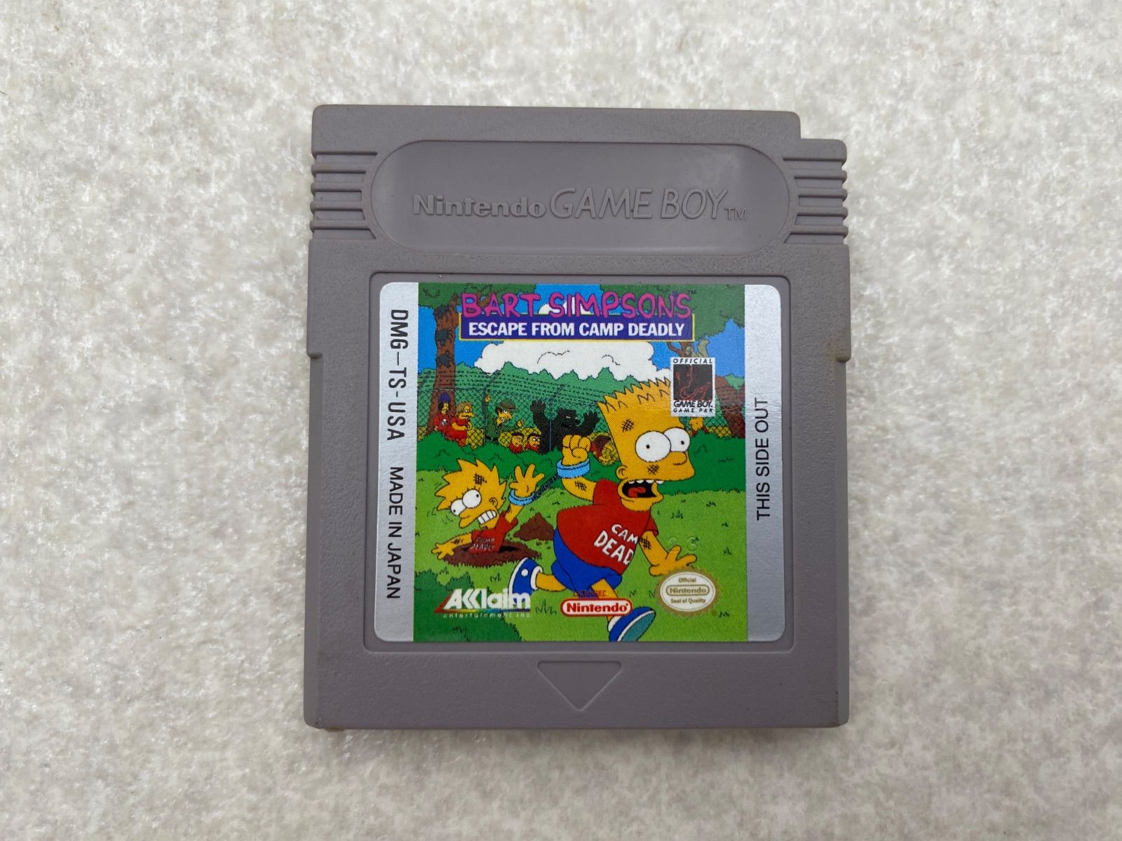 バートのサバイバルキャンプ ゲームボーイ ソフトのみ - メルカリ
