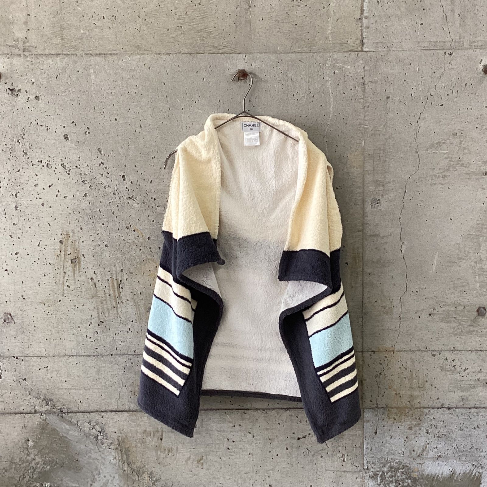 リゾートもシャネルと♡【CHANEL】モノトーンスイムセット シャネル】ジャケット＆スカート ウール ツイード SPセット