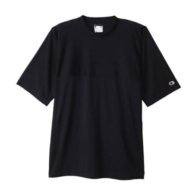 HANES ヘインズ SHORT SLEEVE T-S オフブラック Lサイズ C3-X304 55 | スポーツ 運動 服 衣類 ウエア ウェア トップス ハーフスリーブ Tシャツ 半袖 着心地 ポリエステル 快適 伸縮性 抗菌防臭 機能性 吸