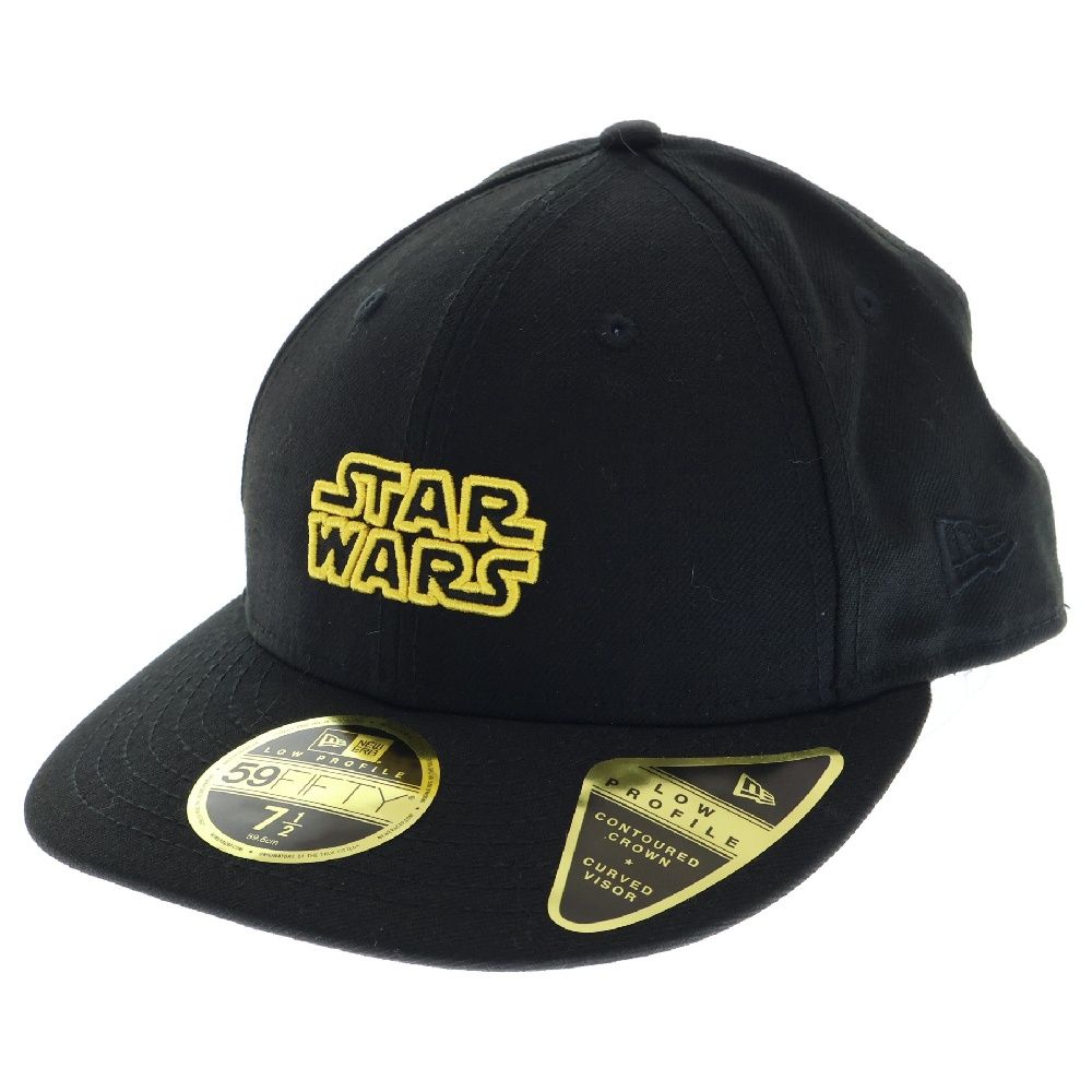 KITH (キス) ×STAR WARS ×NEWERA CAP スターウォーズ ニューエラ 6パネルロゴ刺繍ベースボールキャップ 帽子 ブラック -  メルカリ