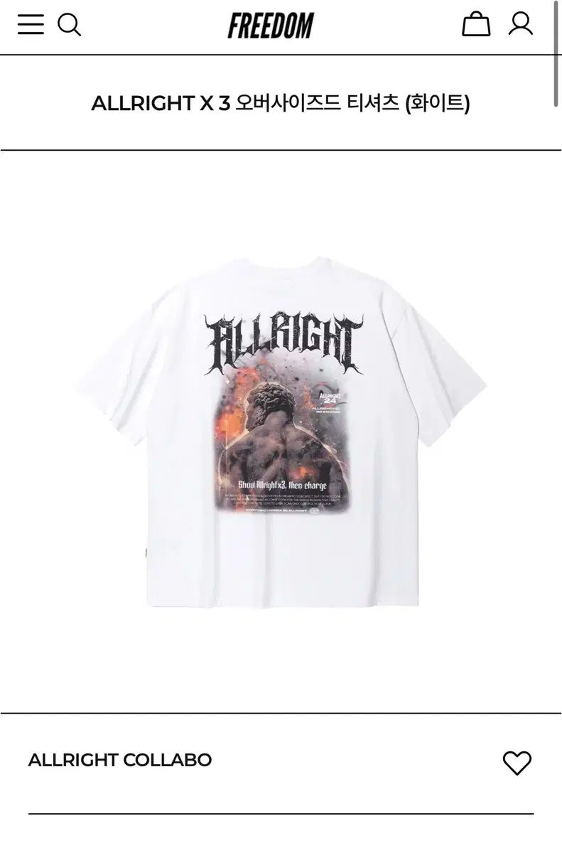 フリーダム ALLRIGHT 半袖 XL