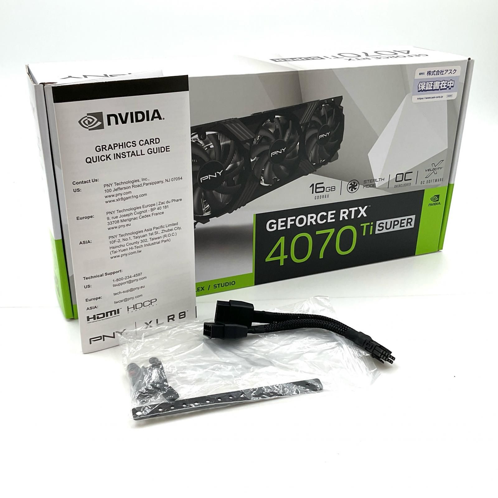 PNY GeForce RTX 4070Ti Super VERTO OC 16GB GDDR6X PCIe 4.0 