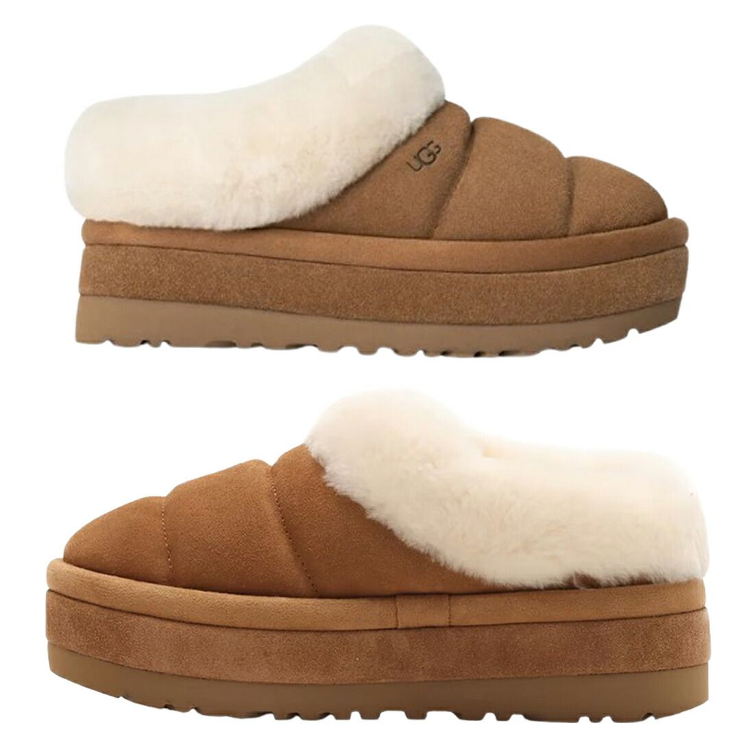 UGG(アグ)ムートン サンダル スリッパ シューズ スエード 厚底