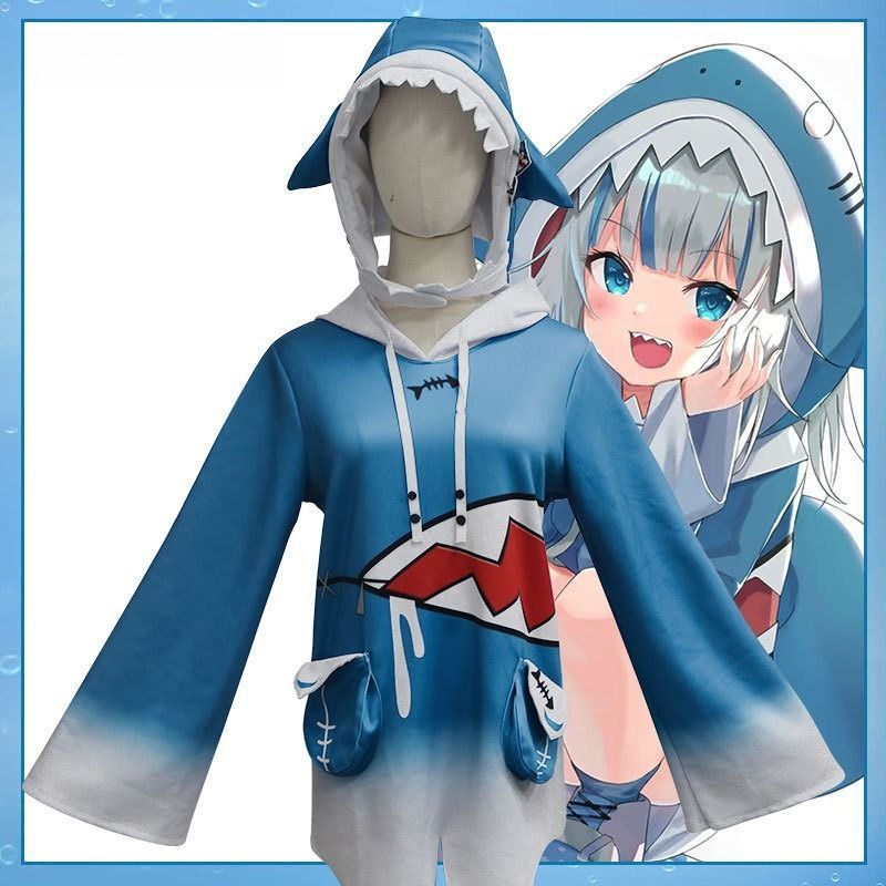 コスプレ ホロライブ がうるぐら サメちゃん 衣装ウィッグフルセット コスプレ ホロライブ がうるぐら サメちゃん 衣装ウィッグフルセット