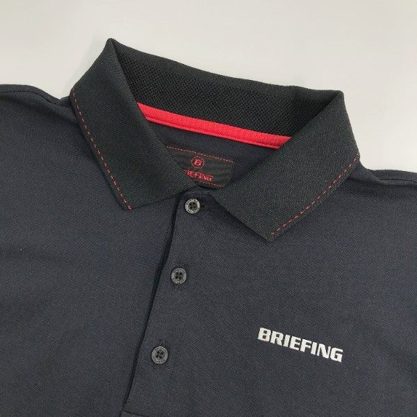 BRIEFING GOLF 2022年モデル 長袖ポロシャツ ブラック系 L