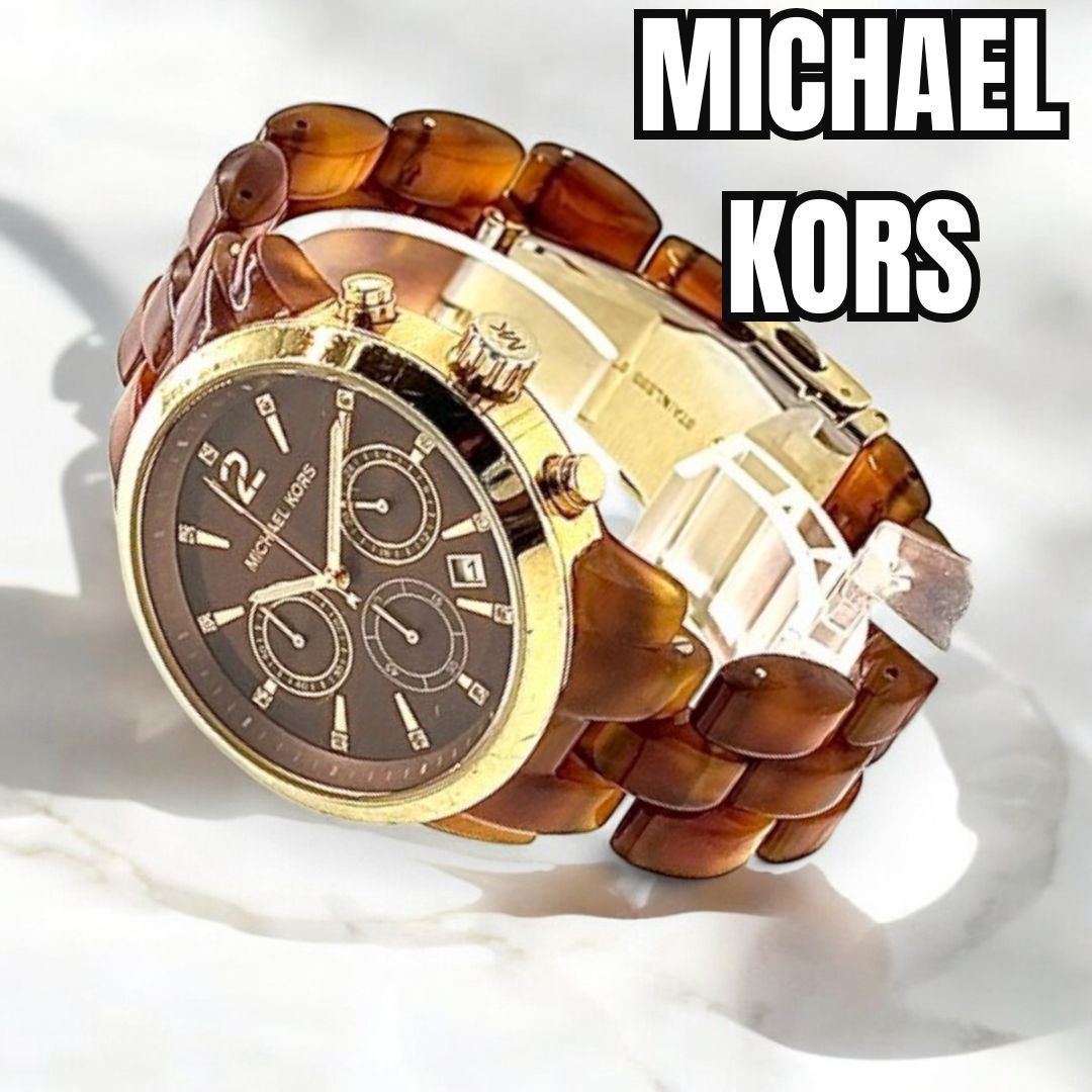 MICHAEL KORS マイケルコース ゴールド べっ甲レディース ウォッチ 毎日に華やぎを添える腕時計✨】 MICHAEL KORS マイケルコース