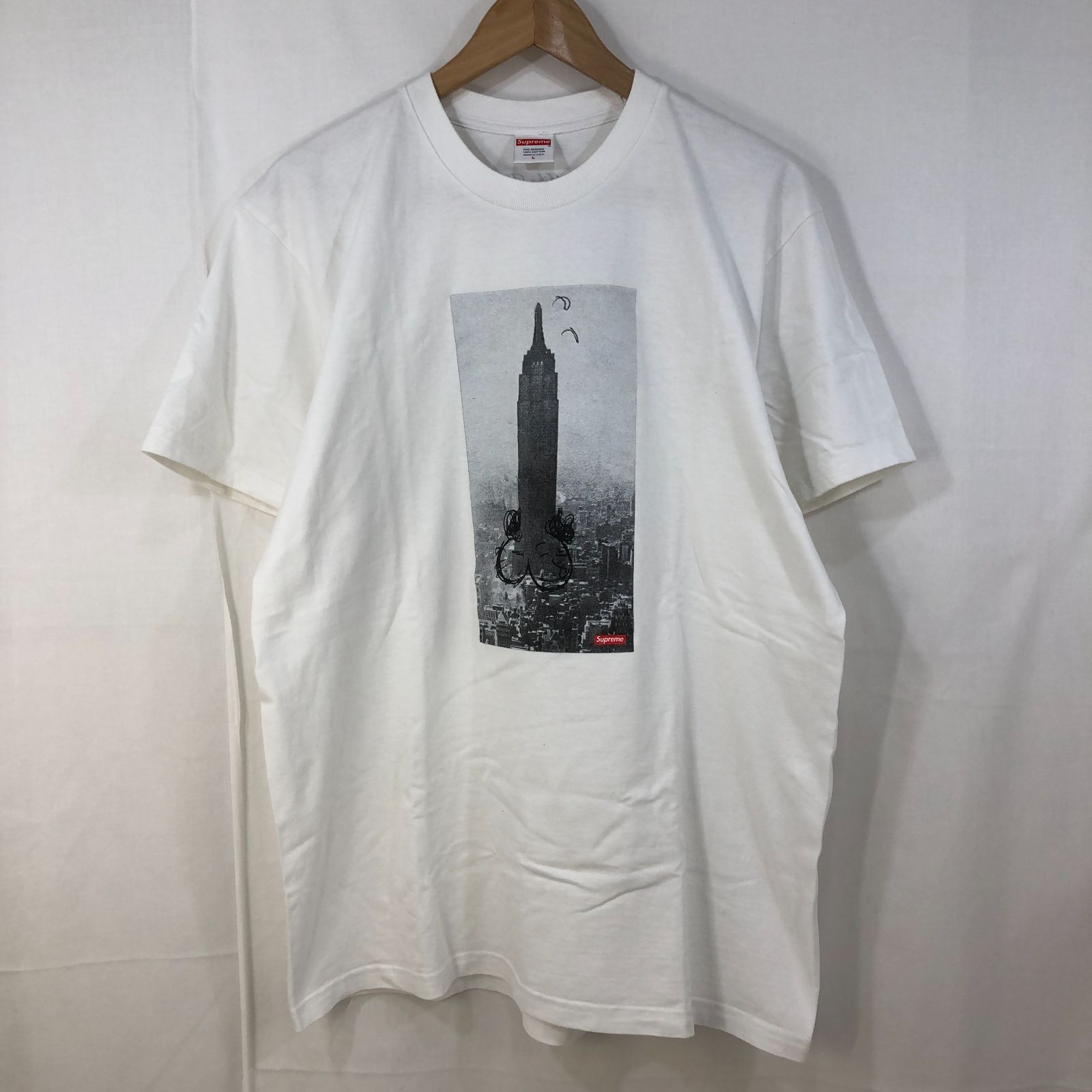 18AW Supreme Mike Kelley The Empire State Building Tee シュプリーム マイクケリー Tシャツ  ホワイト Lサイズ - メルカリ