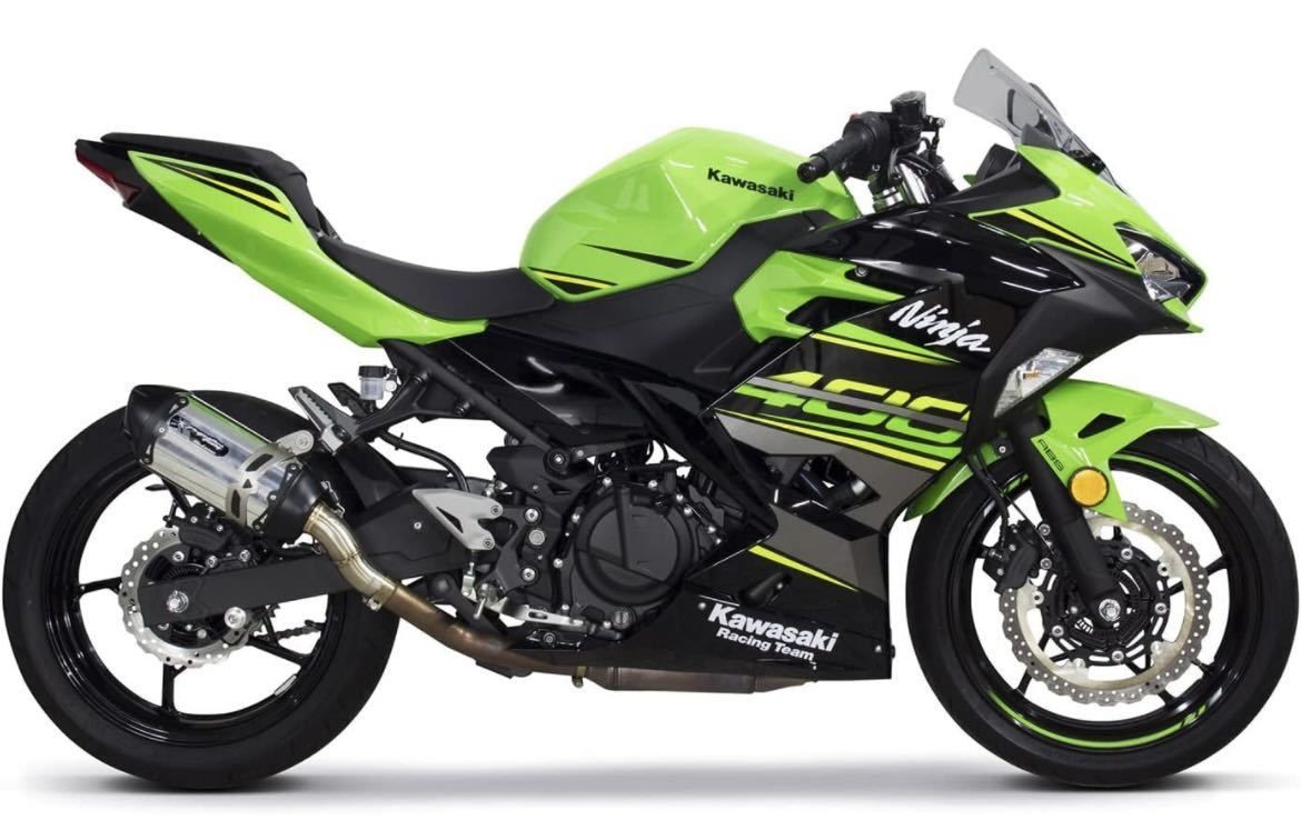 ニンジャ400 18- スリップオン マフラー サイレンサー