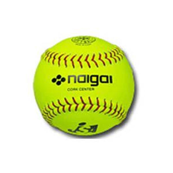 ナイガイ NAIGAI ナイガイ イエローソフトボール 検定3号 革製 黄色 138202 部活 練習 トレーニング 試合 大会 体育 チーム クラブ活動 S3KAY -