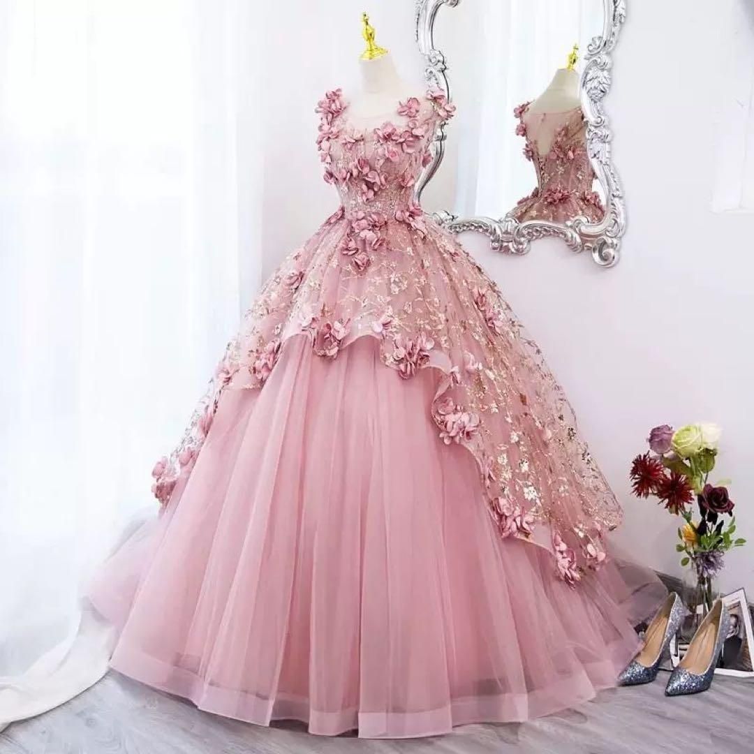 ドレス♪結婚式やフォトウェディングにも最適 発表会や演奏会にも