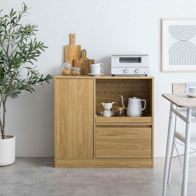 レンジボード 幅88cm レンジ台 レンジラック キッチン収納 食器棚 キッチンカウンター