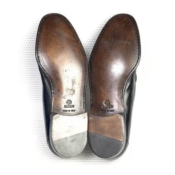 試着交換OK！希少モデル★ALDEN オールデン LUGANO COLLECTION★サイズ9.5★27.0-27.5cm★タッセルローファー★黒 ブラック◆is7-52 試着交換OK！希少モデル☆ALDEN オールデン LUGANO COLLECTION☆サイズ