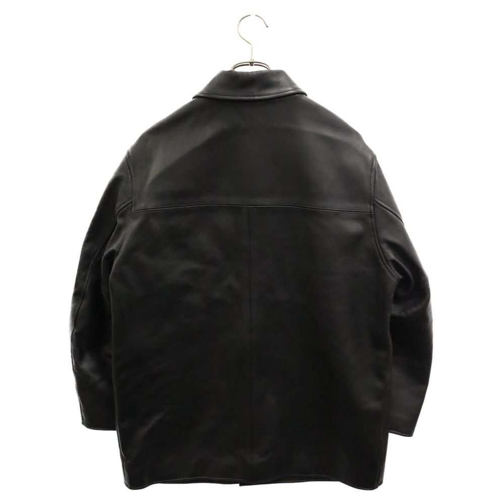 WACKO MARIA (ワコマリア) 23AW LEATHER CAR COAT TYPE-2 レザーカーコート ブラック 裏地レオパード  23FW-WMO-CO08 - メルカリ