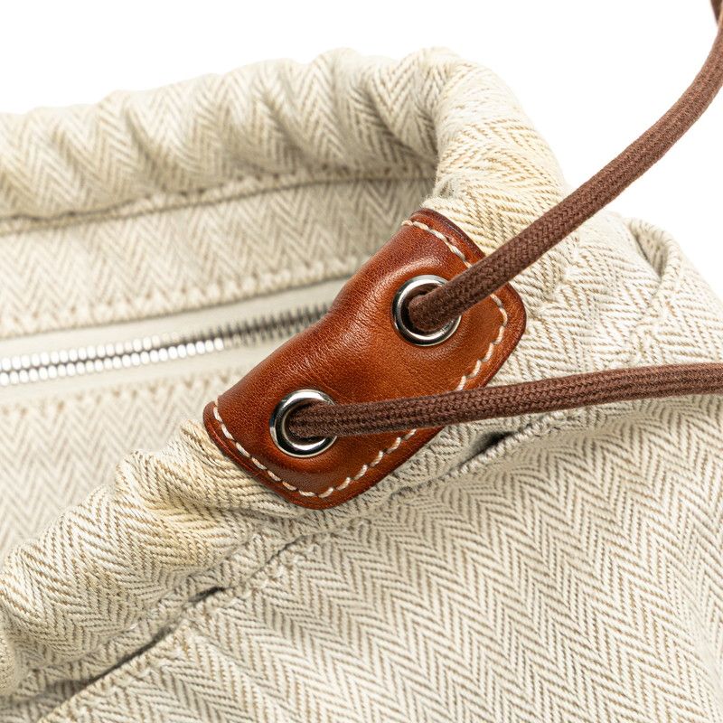 エルメス フールビ25 バッグインバッグ ポーチ ナチュラル ブラウン  