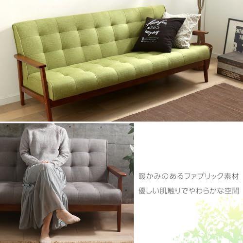 ダークブラウン PU 幅約135cm 2人掛け ソファ 72086 アイリスプラザ