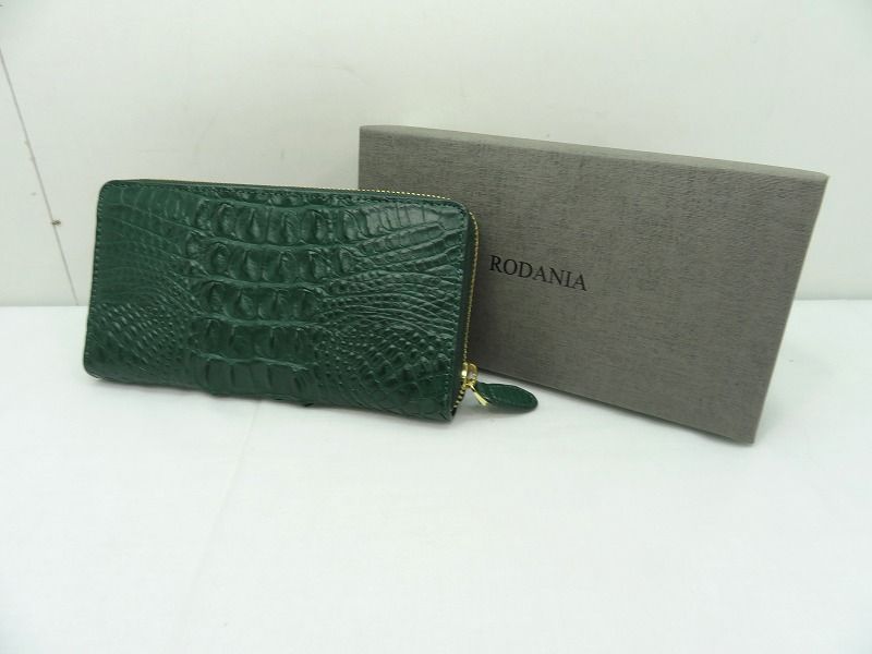 ロダニア RODANIA 長財布 クロコダイル RDOC9862 CYPRUS GREEN